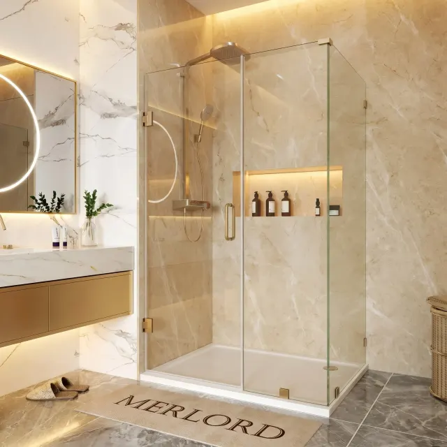 Customize Frameless Rectangle Shower Enclosure - H06-01